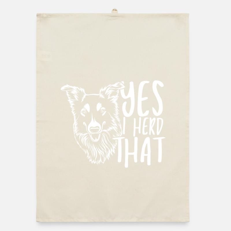 Wolf head with handwritten text Organic dish towel