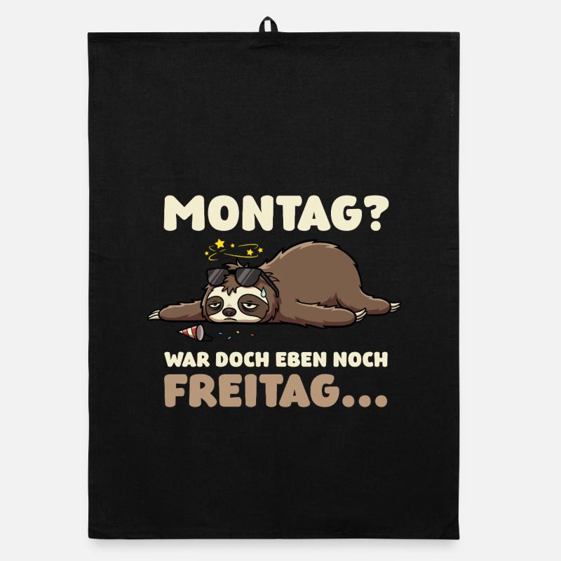 Monday? It was just Friday – sloth Organic dish towel