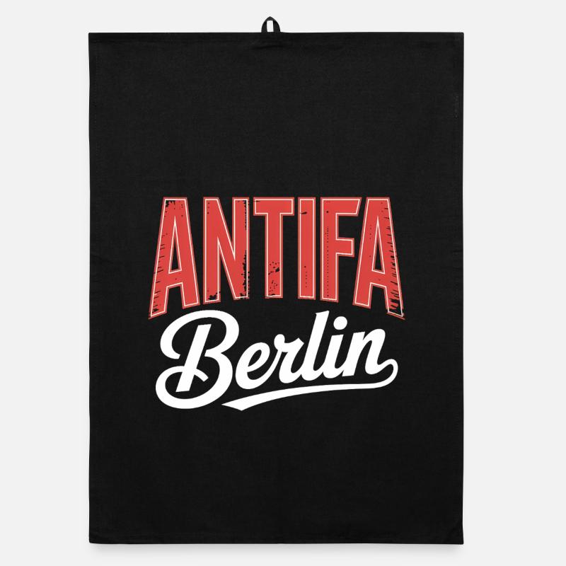 Antifa Berlin - Antifascist Tee Organic dish towel