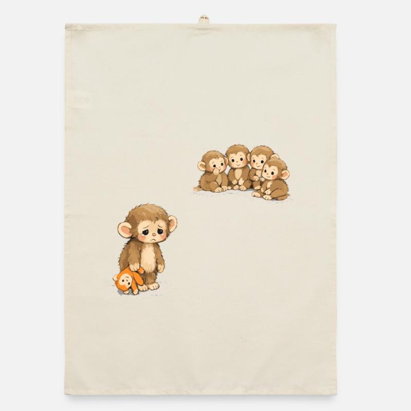 Baby Monkey Punch - Viral Sad Monkey Organic dish towel