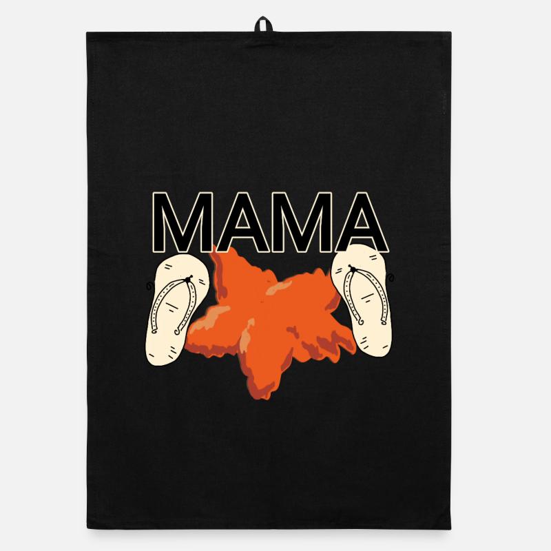 Maman sur la plage Torchon bio