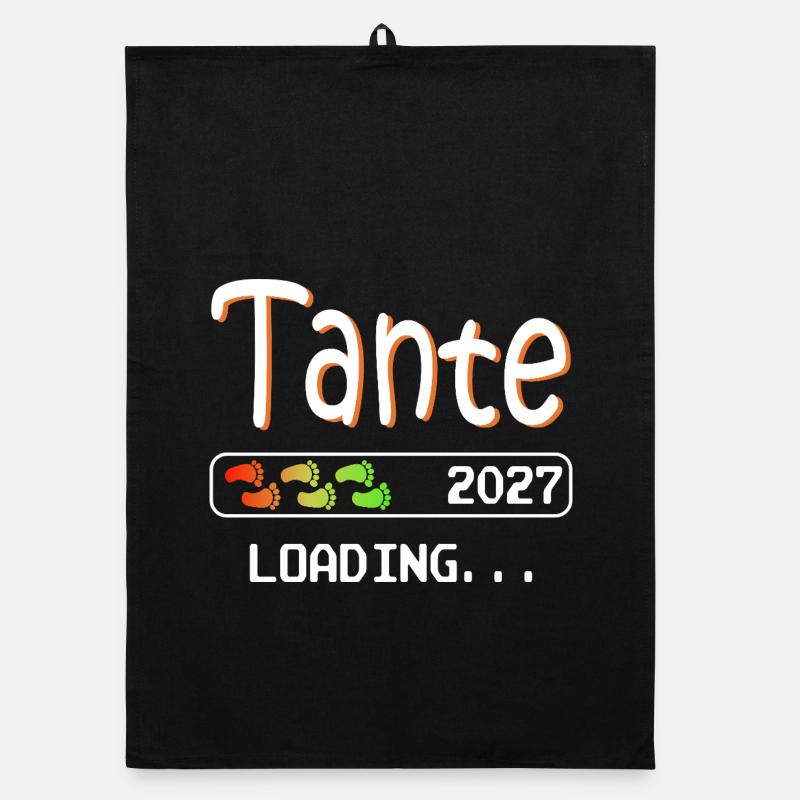 Werdende Tante 2027 loading ich werde Tante Organic Geschirrtuch