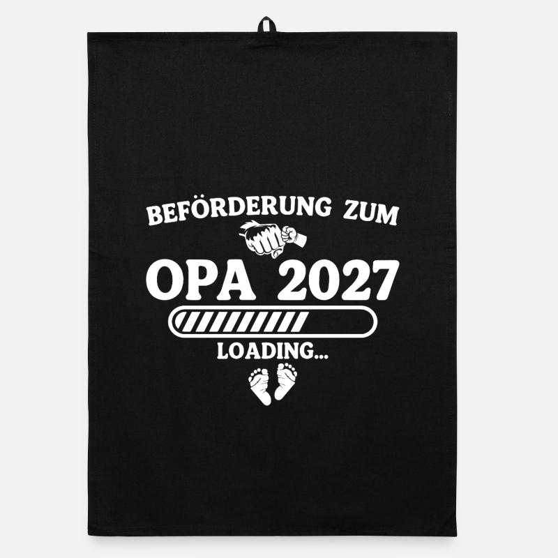 Beförderung zum Opa 2027 – Schwangerschaft Organic Geschirrtuch