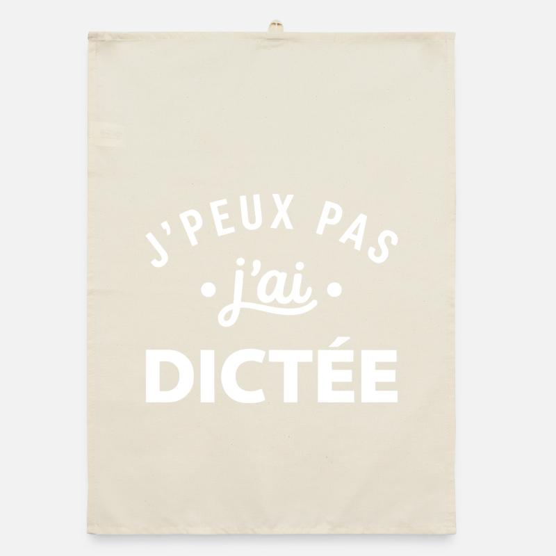 J'peux pas dictée slogan Torchon bio