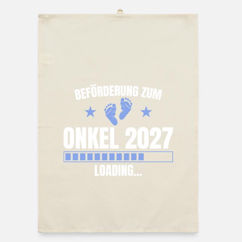 Beförderung zum Onkel 2027 – Loading Organic Geschirrtuch
