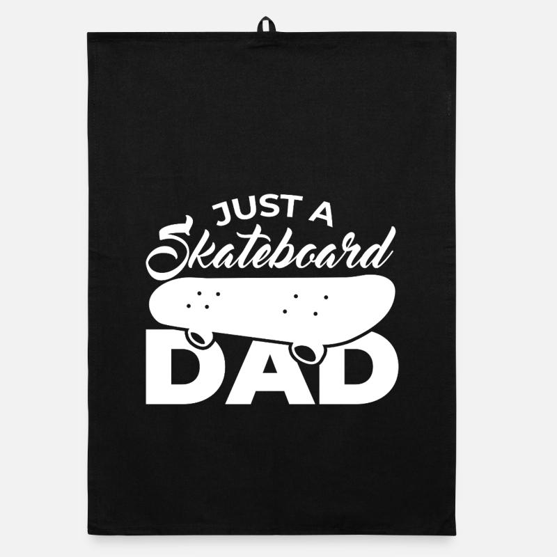 Just a skateboard dad Organic dish towel