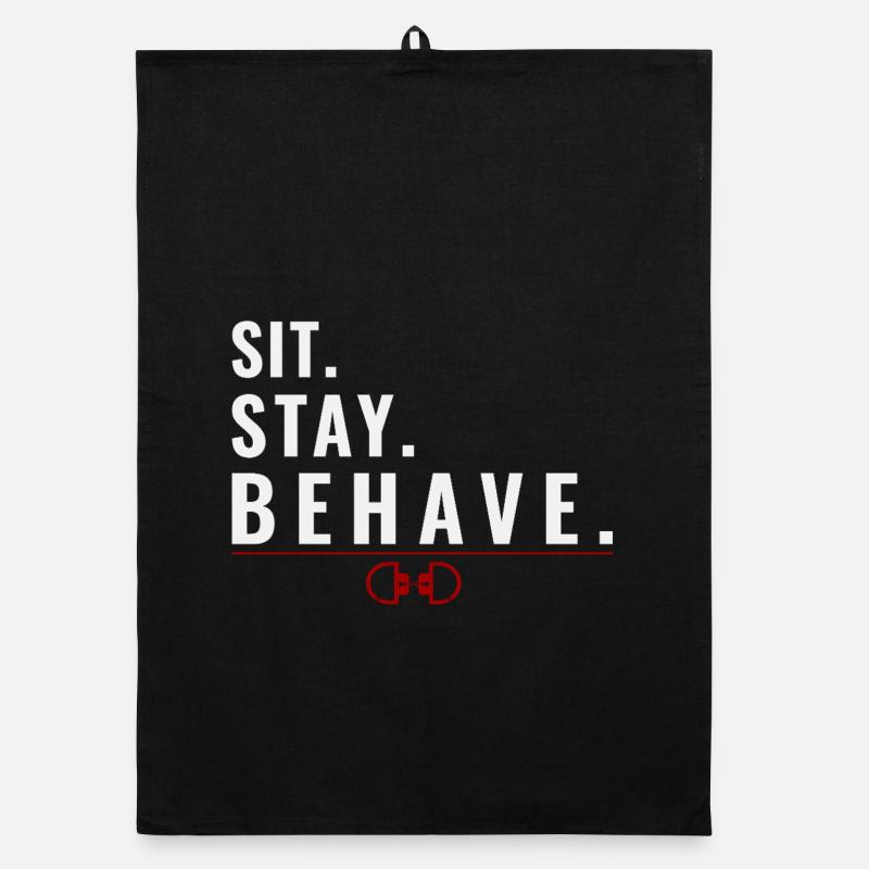 Sit. Stay. Behave. – Obedience Mindset Organic dish towel