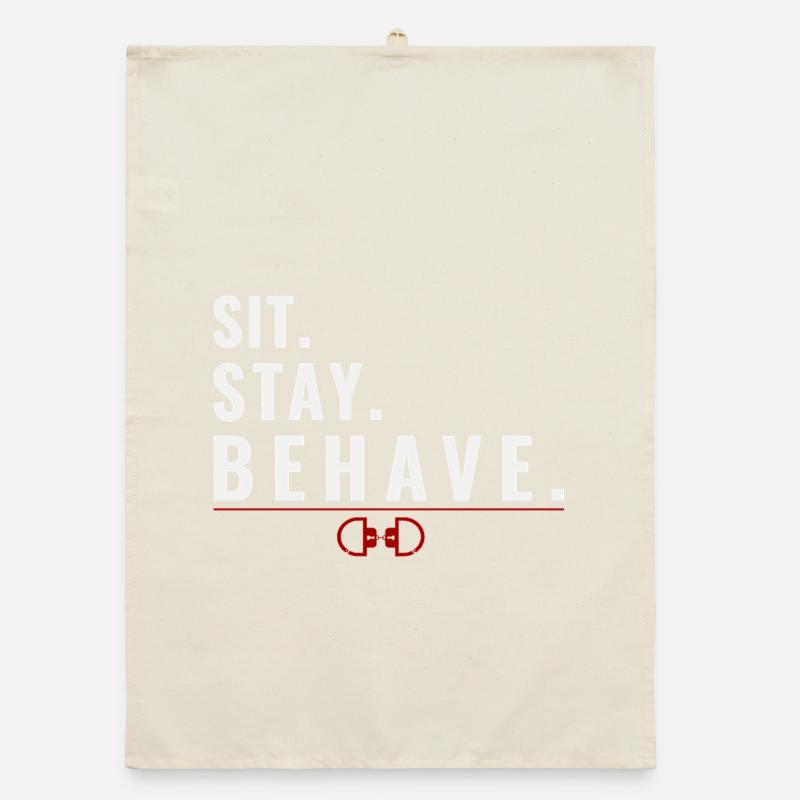 Sit. Stay. Behave. – Obedience Mindset Organic dish towel
