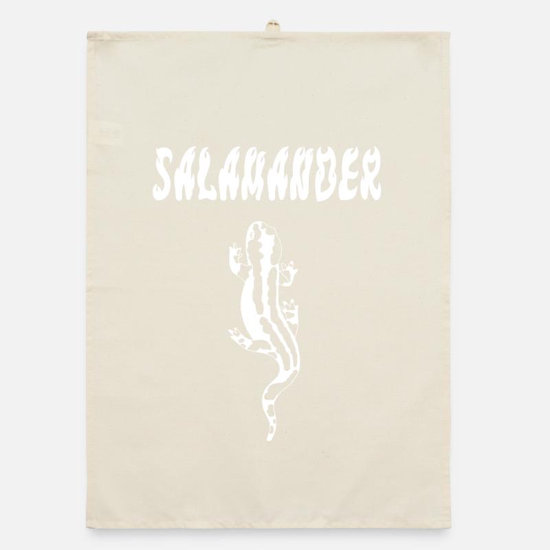 White salamander Organic dish towel