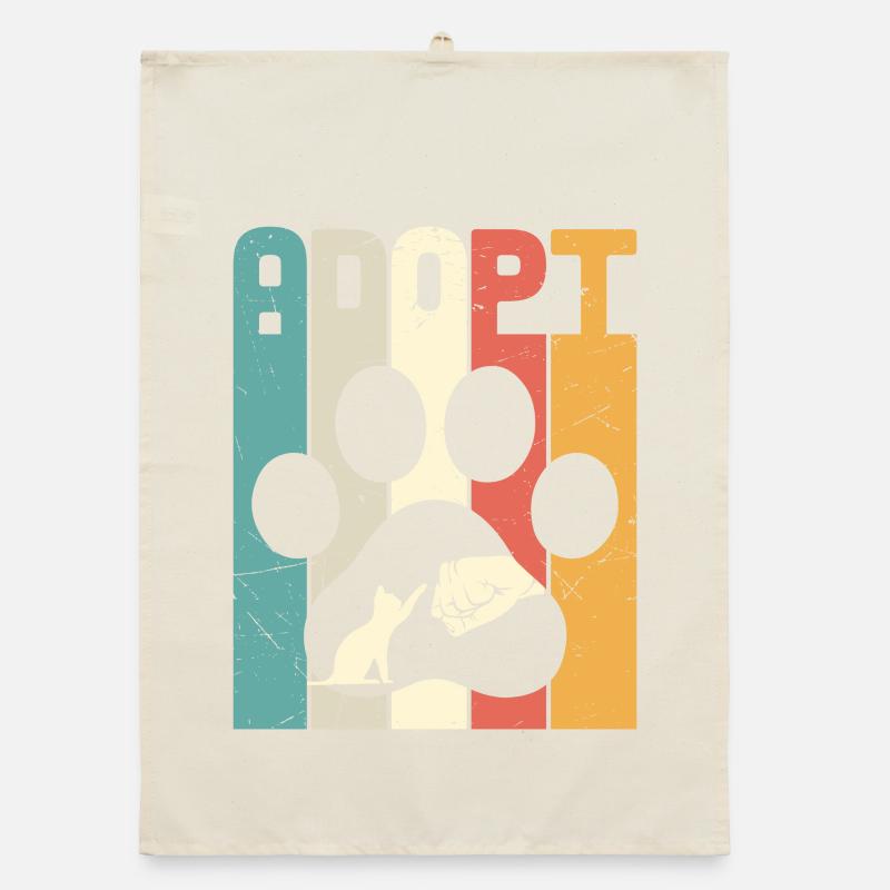 Adopt Cat Organic Geschirrtuch