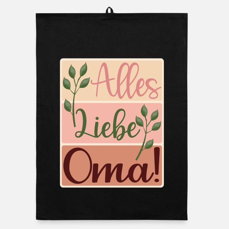Alles Liebe Oma - Großmama - Danke Organic Geschirrtuch