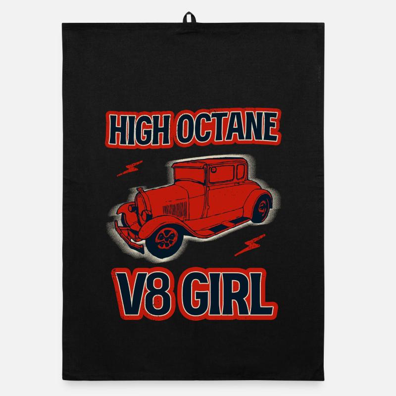 Fille V8 à haute intensité Torchon bio