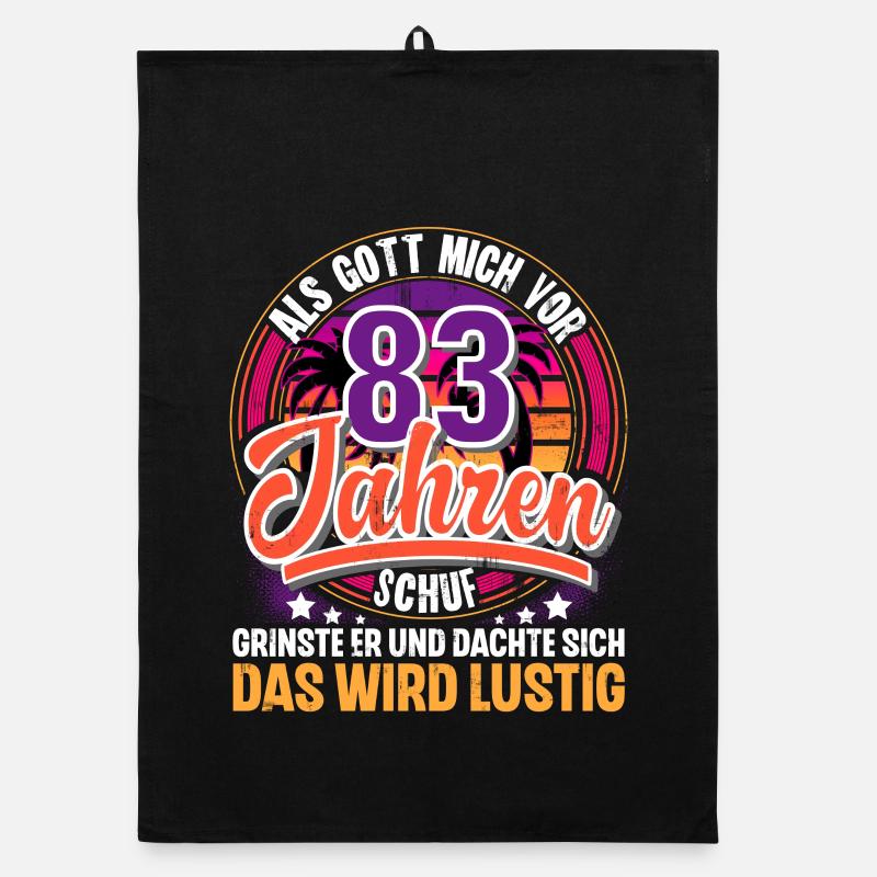 83. Geburtstag Als Gott Mich Schuf Vor Organic Geschirrtuch