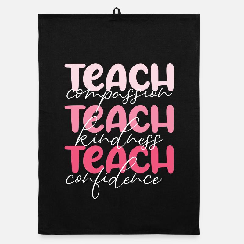 Enseignant-Enseigner la compassion, la gentillesse et la confiance Torchon bio