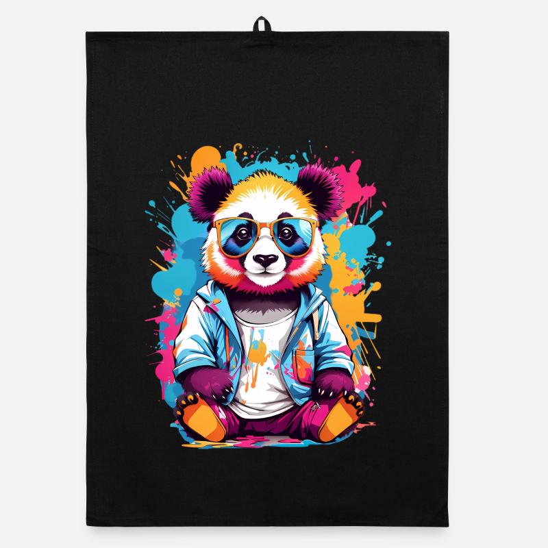 Panda Bär Organic Geschirrtuch