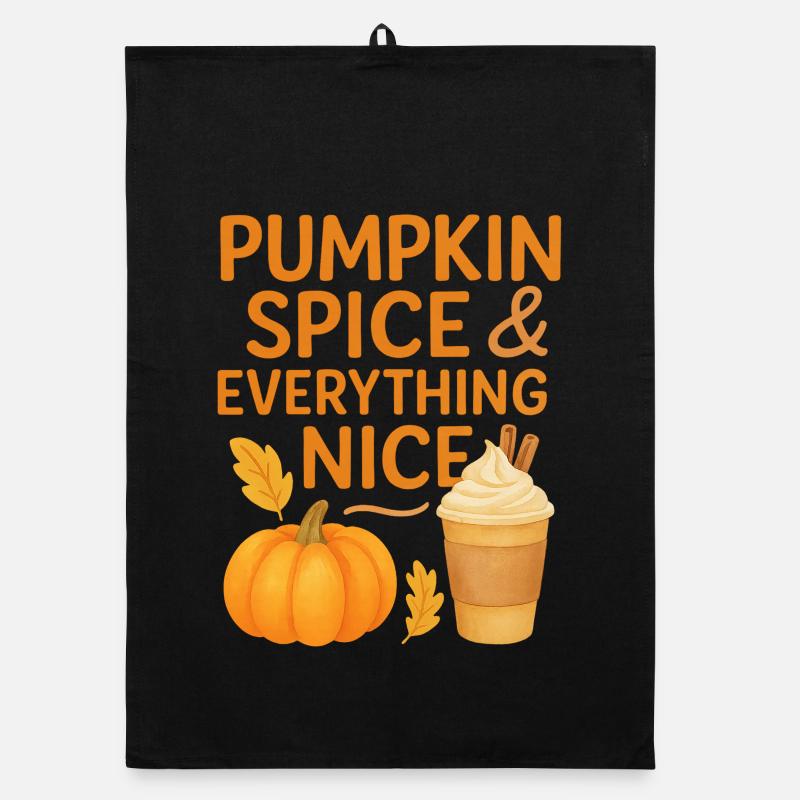 pumpkin spice and everything nice Organic Geschirrtuch