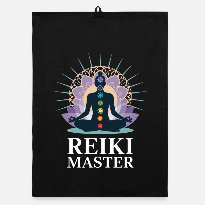 Reiki Master Chakra Energy Holistic Organic dish towel