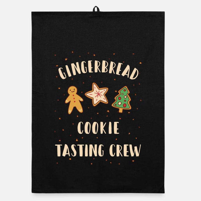 Gingerbread Cookie Tasting Crew Organic Geschirrtuch