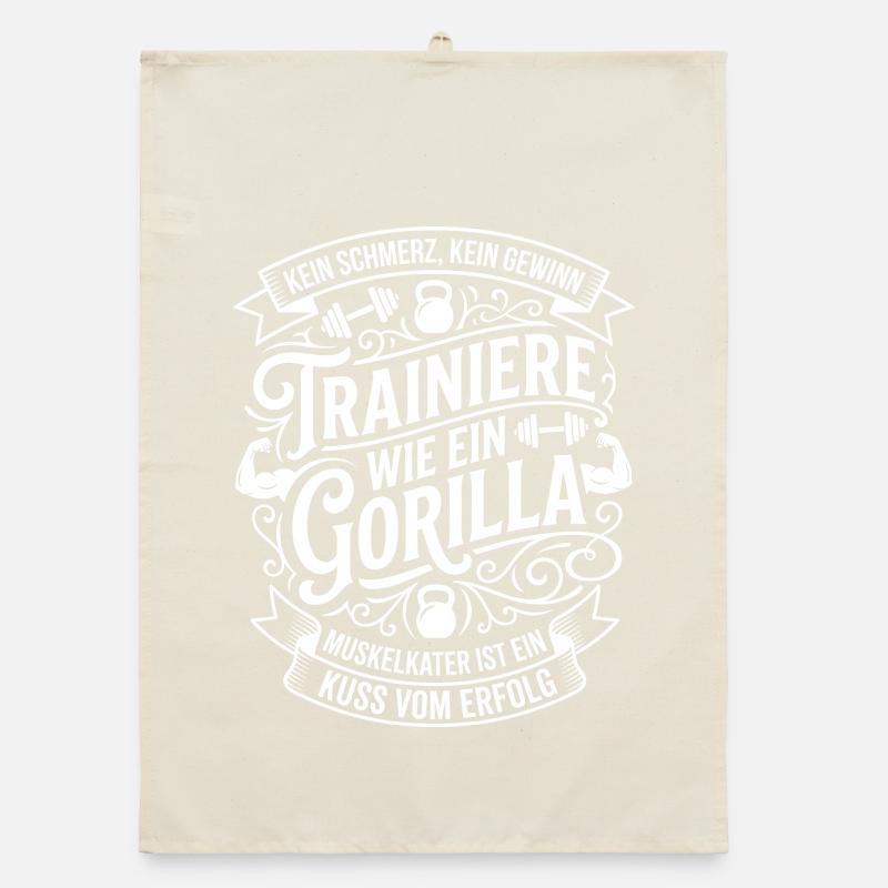 Entraînez-vous comme un gorille Torchon bio