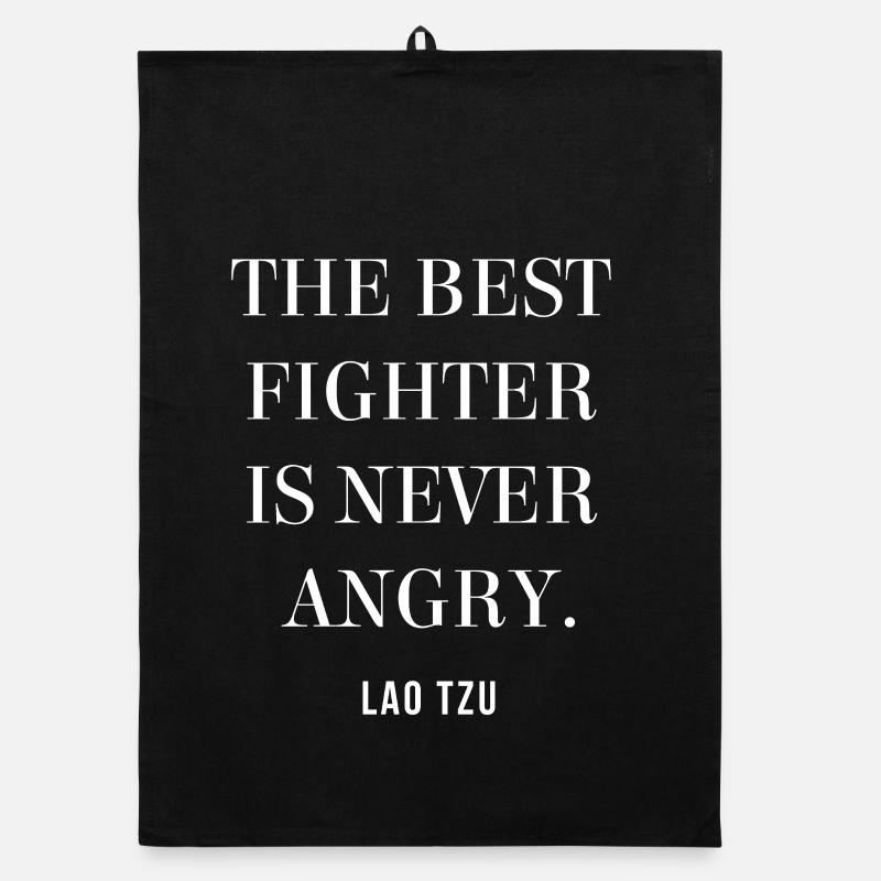 Guerrier Lao Tsu sans colère Torchon bio
