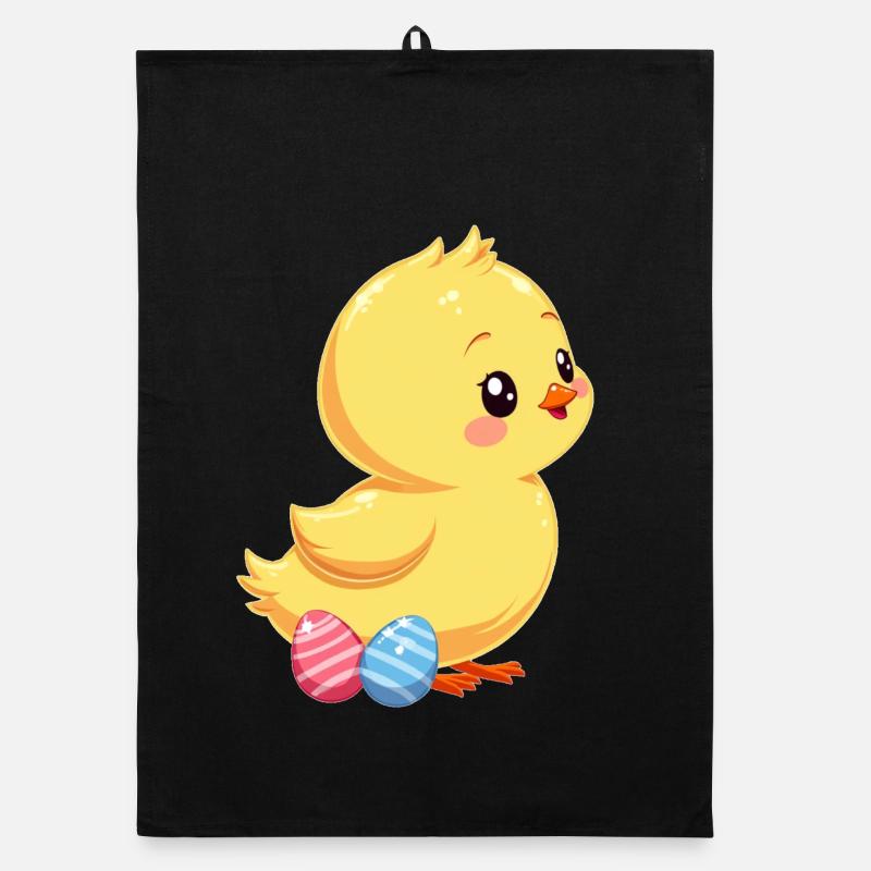 Poussins à Pâques Torchon bio