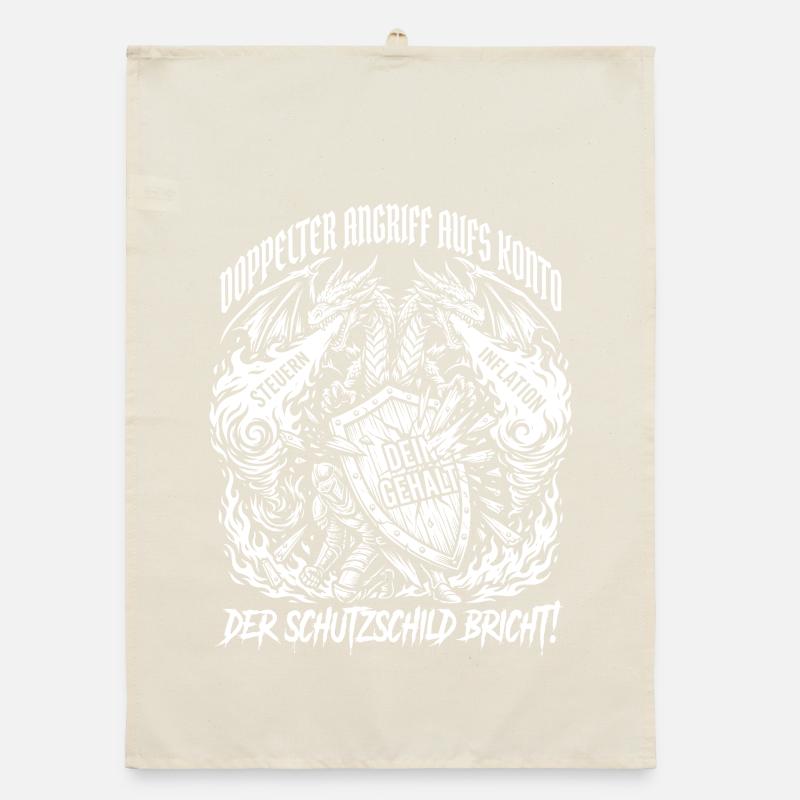 Double attack on the account Organic dish towel