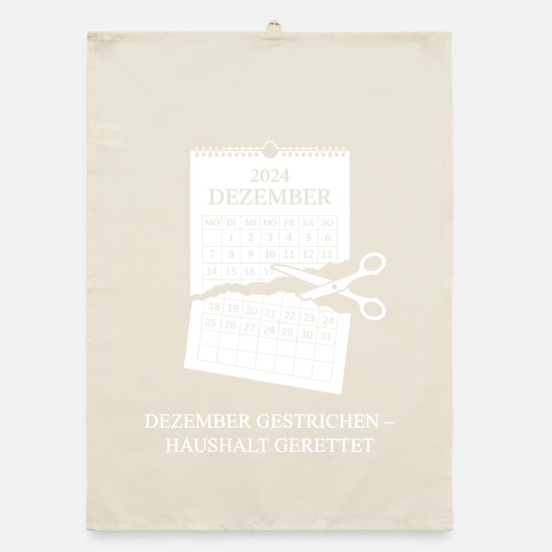 Dezember gestrichen Haushalt gerettet. Organic Geschirrtuch