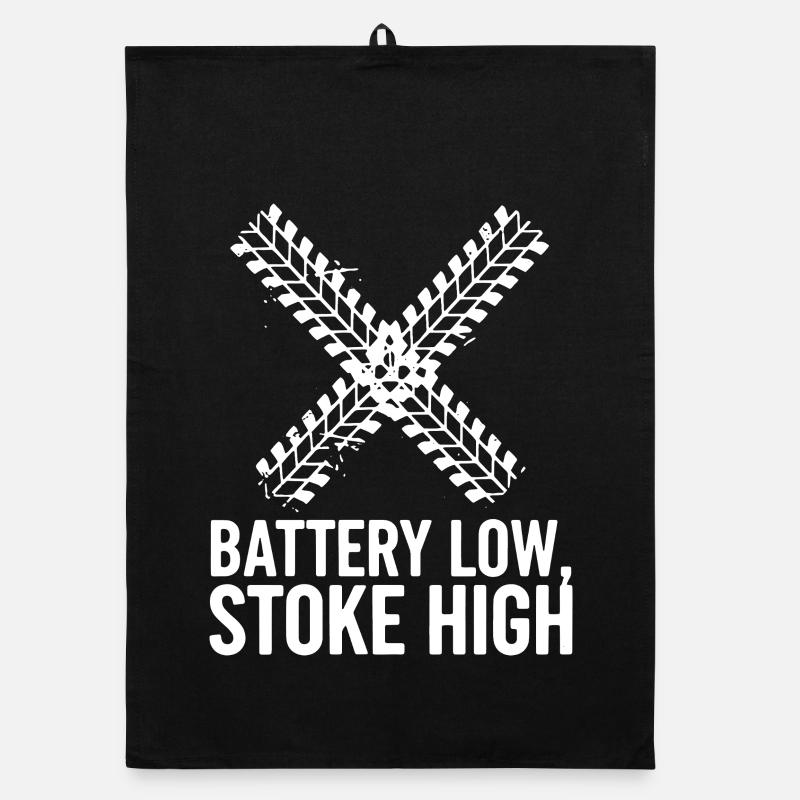 Battery Low Stoke High E-MTB Bike Organic dish towel