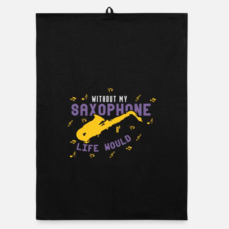 saxophone Organic dish towel