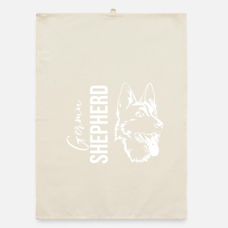 Deutscher Schäferhund Organic Geschirrtuch