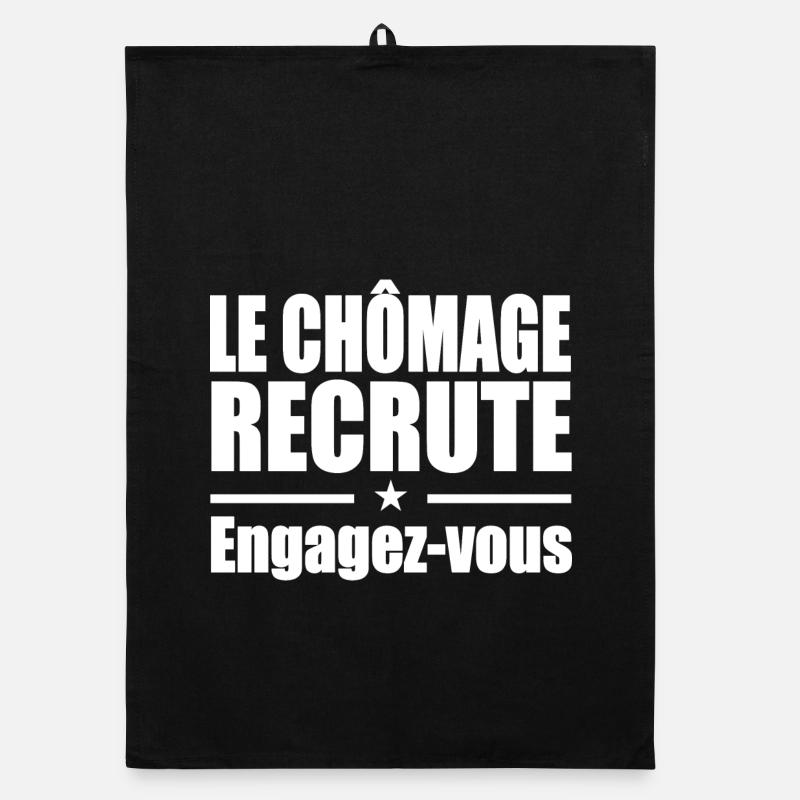 Le Chômage Engagez-vous Torchon bio