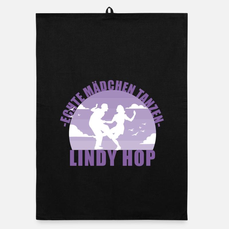 Echte Mädchen tanzen Lindy Hop Geschenk Organic Geschirrtuch