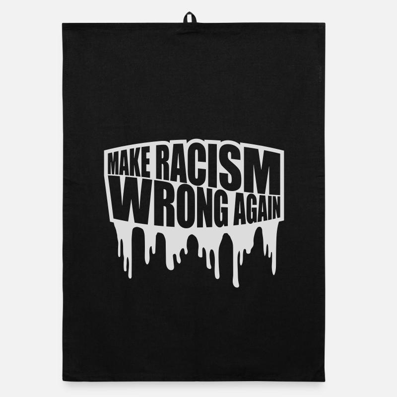 make racism wrong again Organic Geschirrtuch