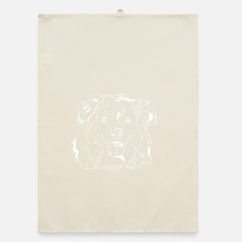 Australian Shepherd Organic dish towel