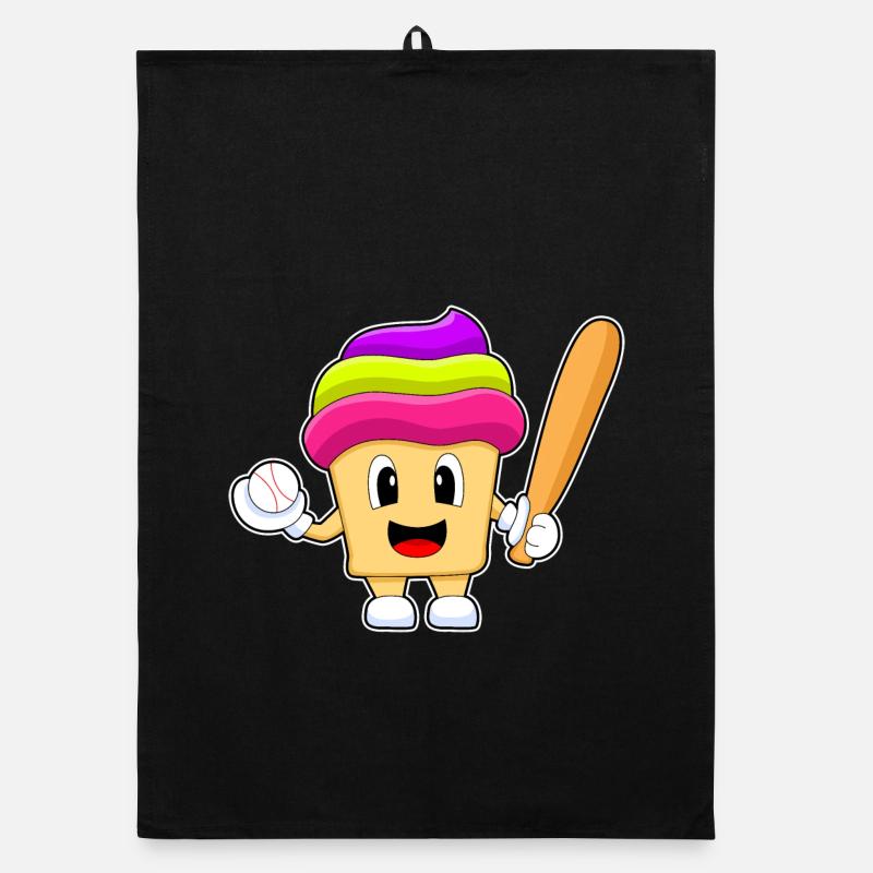 Gâteau Baseball Battes de Baseball Torchon bio
