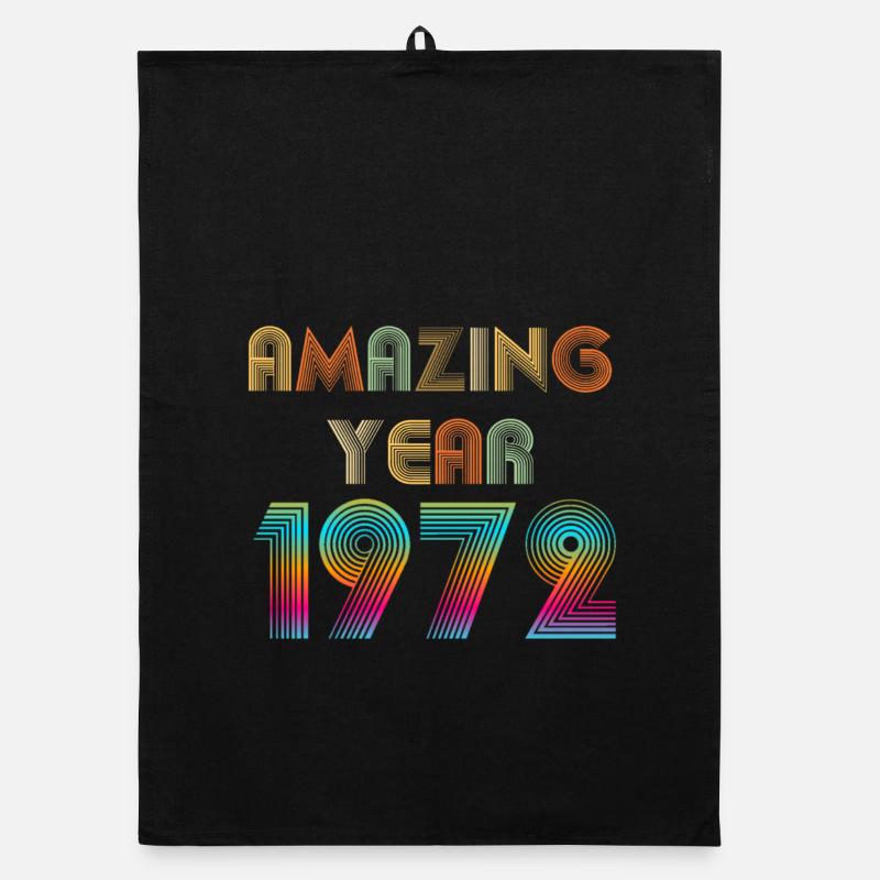 Amazing YEAR 1972 Organic dish towel