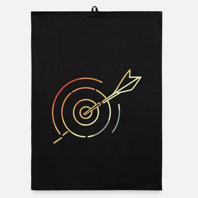 Archery Target Organic dish towel