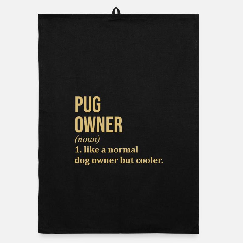 Pug Organic dish towel