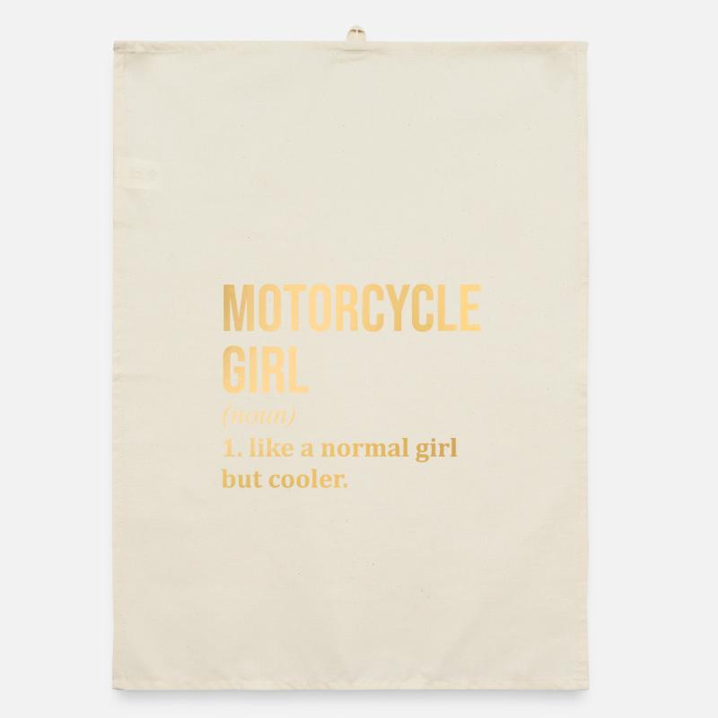 Motorcycle Organic dish towel