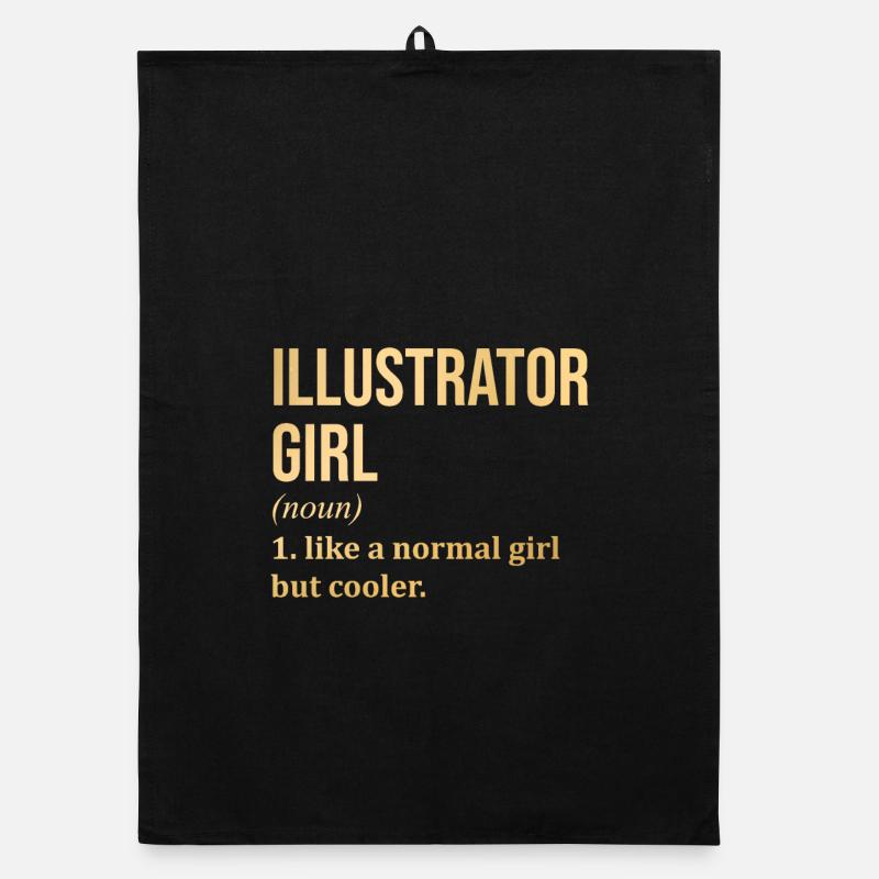 Illustrator Organic dish towel
