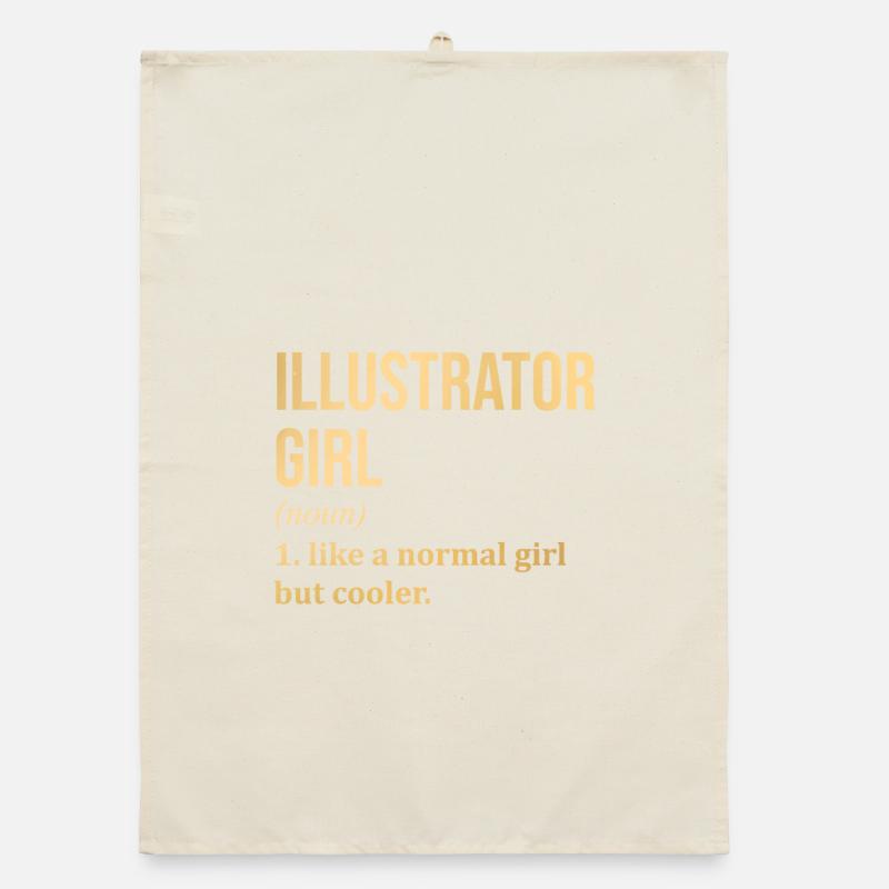 Illustrator Organic Geschirrtuch