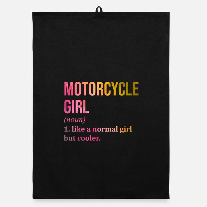 Motorcycle Organic dish towel