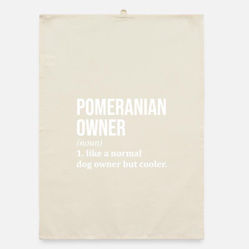 Pomeranian Organic dish towel