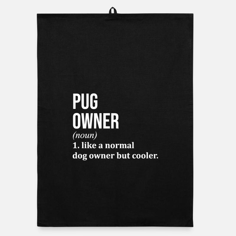 Mops Mops Mops Organic Geschirrtuch