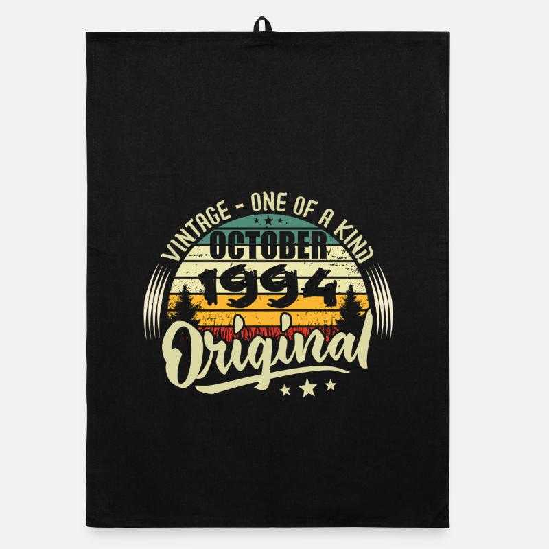 Oktober 1994 Geburtstagsgeschenk Organic Geschirrtuch