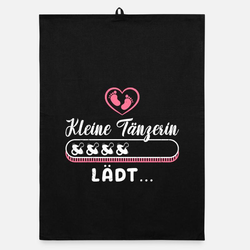 Soon Mom LITTLE DANCER INVITES Expectant Mother Organic dish towel