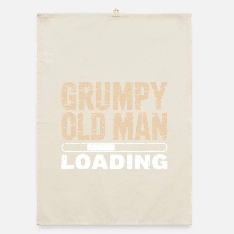 Grumpy Old Man Loading Organic dish towel