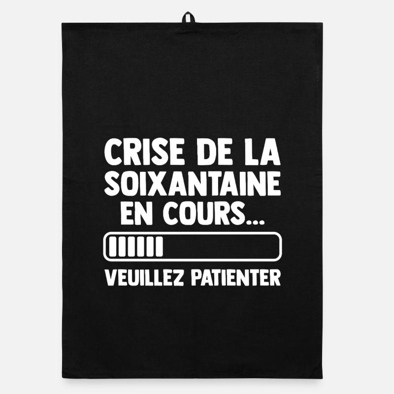 Sixties Crisis Geburtstagsgeschenk Humor Organic Geschirrtuch