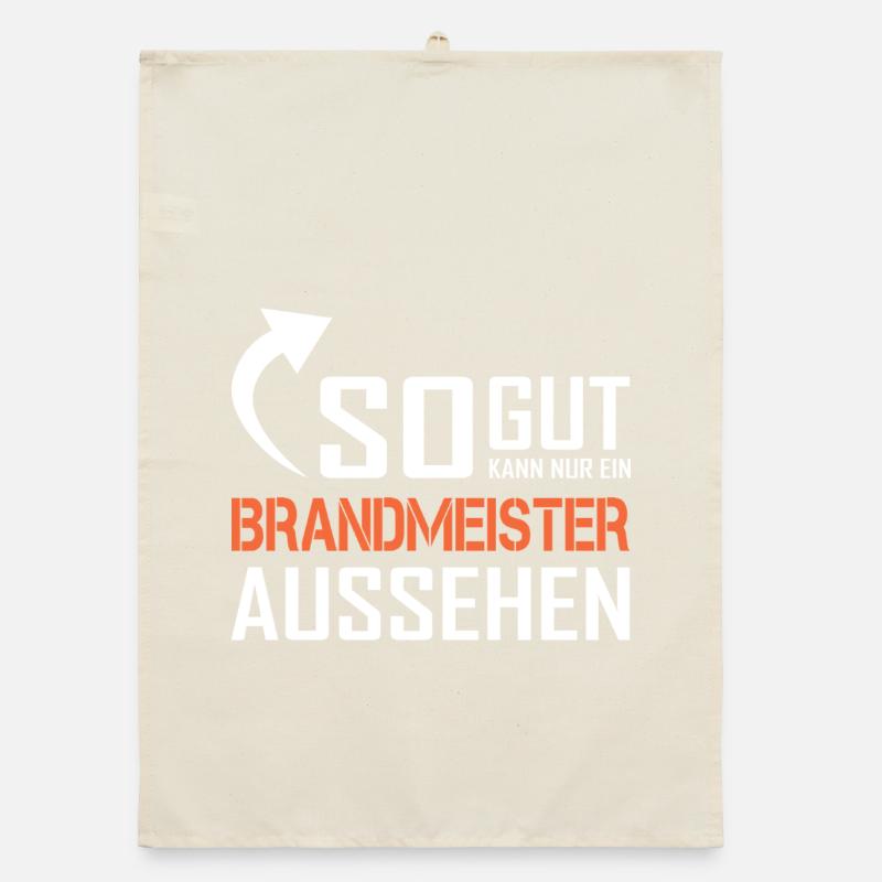 Only a fire chief can look so good Organic dish towel