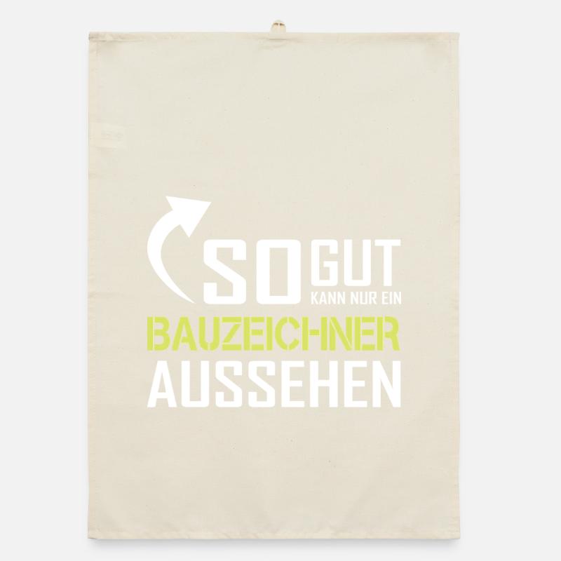 Only a draftsman can look so good Organic dish towel